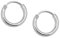 Soul-Cats Creolen aus 925 echt sterling Silber, Durchmesser: 8 mm