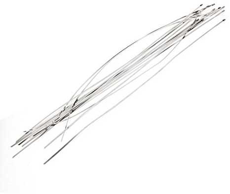 sourcing map 500 mm lang, 4.6 mm breit Edelstahl Sprayed Kabelbinder, 20 Stück de