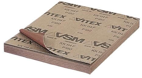 VSM Schleifgewebe (A) braun, sehr flexibel KK 114 F, 230x280 mm, Körnung: 600