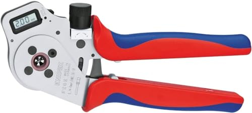 KNIPEX Vierdornpresszange für gedrehte Kontakte mit Mehrkomponenten-Hüllen verchromt 250 mm 97 52 65 DG A