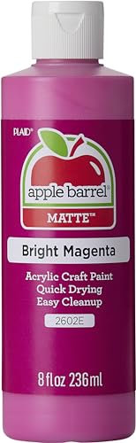 Apple Barrel Acrylic Paint, Bright Magenta, 8 oz
