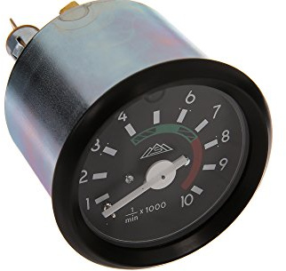 Drehzahlmesser ø 60mm mit schwarzen Ring, Beleuchtung und Kontrollleuchte blau - Leuchtmittel 12V - S51, S70