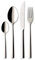 Villeroy & Boch Piemont servizio di posate da 18/10 in acciaio inox, Acciaio INOX, 48 teilig