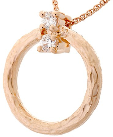 Orphelia Damen-Anhänger met Kette 925 Silber teilvergoldet Zirkonia weiß Brillantschliff-ZH-7129/RG