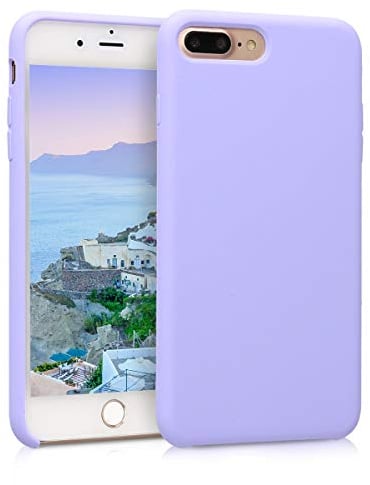 kwmobile Housse Compatible avec Apple iPhone 7 Plus/iPhone 8 Plus Coque - Housse de téléphone Protection Souple en TPU Silicone - Lavande