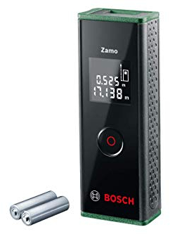 Télémètre laser Zamo de Bosch dans un emballage premium (mesure facile et précise jusqu'à 20 mètres, 3e génération avec fonction adaptateur)