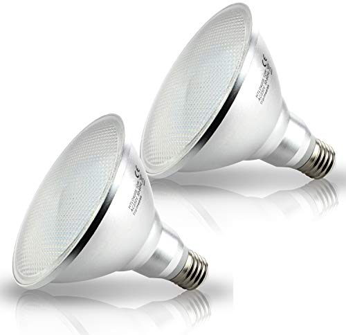 HiBay 2 Stück LED E27 PAR38 Reflektor Leuchtmittel 12W 1200LM Warmweiß 3000K Glühbirne Birne für Innen Lampen Nicht dimmbar Ersetzt Halogenlampe 120W