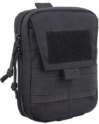 EXCELLENT ELITE SPANKER Molle Admin Tasche Militärische Werkzeugtasche EDC Molle Tasche Gadget Hüfttaschen(Schwarz)