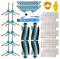 BSDY YQWRFEWYT Kit de Accesorios para Cecotec Conga 1290 Cecotec Conga 1390 Robot Aspiradora Piezas de Repuesto Paquete de 2 Cepillo Principal, 10 filtros Hepa, 10 cepillos Laterales, 2 trapeadores