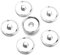 50 Stück Druckknopf-Basisschalen blanko Druckknopf Cabochon Einstellungen DIY Schmuck Zubehör für Druckknopf Schmuckherstellung (18 mm)