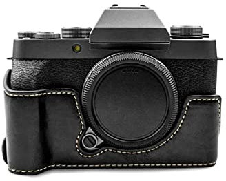 MUZIRI KINOKOO Custodia protettiva compatibile con fotocamera reflex Fuji X-T200/XT200, set completo e custodia mezza inferiore, Nero