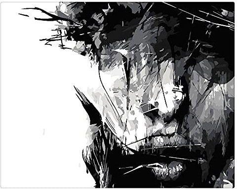 LZQZJD 2000 Piece Wooden Jigsaw Puzzle: Black and White Man, Intermediate Skill Level, 29.52x41.33 inches/75x105 cm, 12 Years and Up