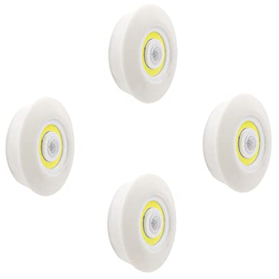 HandyLUX TopBright 4er Set - LED Wandleuchte zum Kleben - Nachtlicht mit Bewegungssensor - Treppenbeleuchtung - Treppenlicht - Wandbeleuchtung - LED Licht