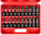 WETT 1/2 Zoll Drive Master Impact Sechskant-Bit-Set, 20-teiliges Sechskant-Steckschlüssel-Set, Inbus-Bit-Steckschlüssel-Set, Cr-Mo-Stahl, SAE und metrisch, (1/4 Zoll – 3/4 Zoll, 6–19 mm)