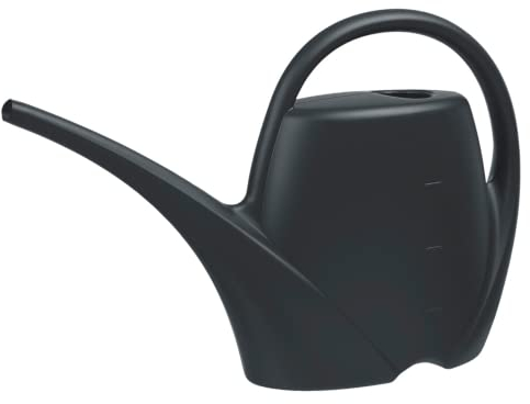 Gießkanne klein für den Zimmerpflanzen 1,7 L - Blumengießkanne aus Hochwertigem Kunststoff - Handliche Giesskanne für Innenbereich - Ideal für Bewässerung für Zimmerpflanzen, Anthrazit