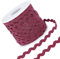 GORGECRAFT 27 Yard/25 m Rick Rack Trim Ribbon Dark Red Wave Nähen Biegen Fransen Trim 5 mm/0.2 Zoll Für DIY Nähhandwerk Hochzeit Brautkleid Verschönerung Party Dekoration Geschenkverpackung Zubehör