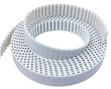 Pangocho Jinchao-Zahnriemen 2/3 / 5 Meter, T5 PU offener Gürtel T5 Zahnriemen T5 16mm, weiß, Polyurethan mit Stahlkerngürtel Breite 16mm für 3D-Drucker (Size : 5Meter)