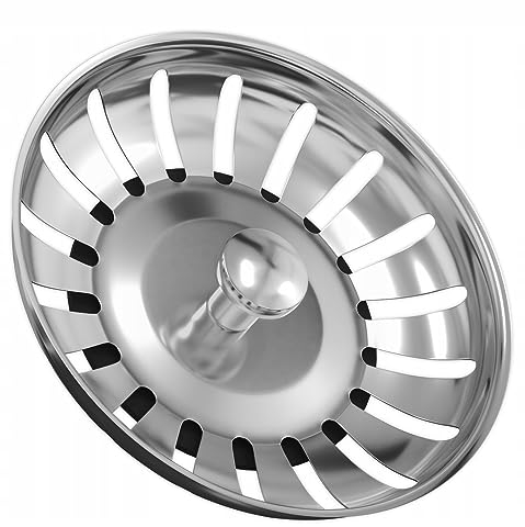 Granitan Lavello da cucina, filtro adatto per il 99% dei sifoni per lavello, standard, diametro universale 83 mm, tappo per lavello da cucina