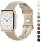 Wanme Armband für Apple Watch Armband 38mm 40mm 41mm 42mm 44mm 45mm 49mm Damen Herren, Silikon Armbänder Classic Sport Ersatz Uhrenarmband für iWatch Series Ultra 9 8 7 6 5 4 3 2 1 SE, Gold
