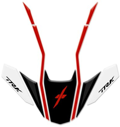 Aufkleber-Set vorne aus Harz, 3D, kompatibel mit Benelli TRK 702 x 2023 ADM-005 (Rot)
