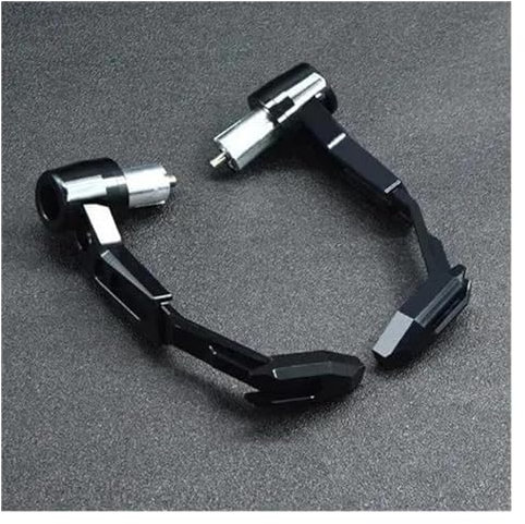 TURHAN Motorrad Handschutz Handprotektoren Universal Roller Motorrad Lenker Bremse Kupplung Hebel Schutzfolie Griff Bar Moto Teile Fahrrad 7/8in 22mm CNC Aluminium (Farbe : Schwarz)