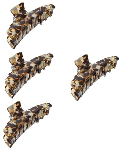 Angoily 4pièces Pince à Cheveux Acétate Pour Femmes Accessoire Élégant Et Pour Cheveux Épais Pour Quotidien Occasions Spéciales