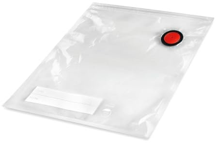 LACOR - 69699 - Sacchetti sottovuoto Smart Food, Valvola Speciale per il Vuoto, Chiusura a Zip, Adatti per Congelatore e Frigorifero, Senza BPA, 12 Sacchetti, 20x23cm, 26x35cm e 30x49 cm