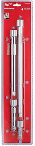 MILWAUKEE ACCESORIOS 4932480639 Juego 4 Verlängerungen de 1,27 cm Hardware, andere Werkzeuge, mehrfarbig
