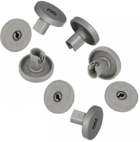 Aspares For Dishwasher Lower Basket Wheels Grey Suitable With Aeg 50246875004 1530216017 (Pack Of 8)