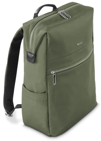 Hama Laptop Rucksack „Ultimate“ (für Laptops bis 41 cm, 16,2“, gepolstert, wasserabweisend, eleganter Daypack mit Tabletfach 14,6“, viele Fächer 15 l Volumen, verstellbar, Trolleyschlaufe) grün