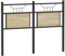 vidaXL Tête de lit chêne Sonoma 120 cm Bois d'ingénierie et Acier, Panneau de tête, tête de lit pour lit Double, tête de lit Double