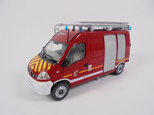 OPO 10 Camion de Pompiers 1/43 Renault Master Fourgon de Secours - Véhicule léger Sapeurs Pompiers Hachette CPL31