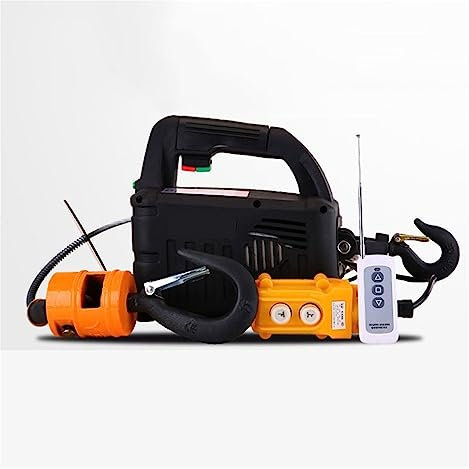 SRFTT 3-in-1-Fernbedienung 500 kg Kranzug, Drahtseil-Elektrozug Aluminium-Schalenzug Haushalts-Innen-Kranzug