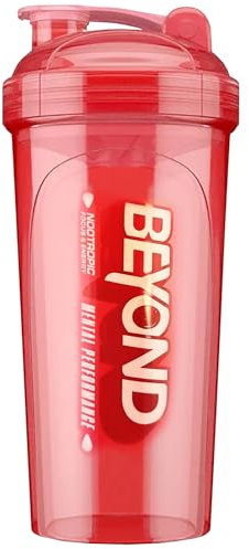 Beyond 700ml Protein Shaker Bottle - Leak-Proof Gym Shaker Bottle, Includes Mixing Grid for Smooth Lump-free Mix - Dishwasher Safe Protein Shake Bottle for Gym, Fitness