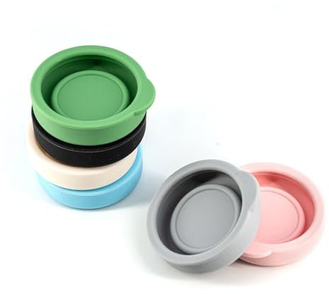 JIEHU 6 Pcs Milk Bottle Tops, Re-usable Milk Bottle Tops, Glass Milk Bottles for Glass Bottle, Multicolour