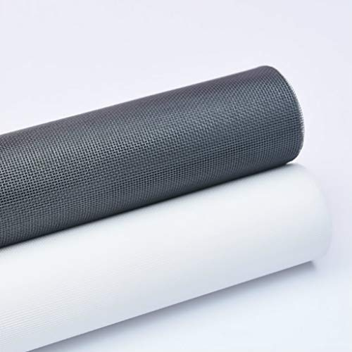 Moustiquaire réglable en maille filet 1,5 x 8,5 m – Barrière anti-mouches et moustiques lavable pour la maison – Blanc – Ajustement universel