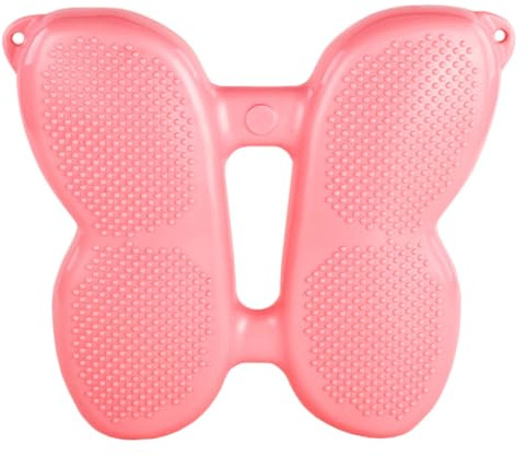 ETHZZLE Aufblasbarer Fitness Stepper für Zuhause Rutschfeste Balance climbing maschine Platzsparendes Gelenkschonendes Trainingsgerät für Frauen Kleines Indoor übungsequipment in Rosa