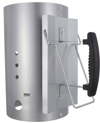 DECOMELODY Accenditore Barbecue Antiruggine con Manico in Nylon Accensione Rapida Carbonella per BBQ all Aperto Accenditore Brace Senza Odori Adatto per Campeggio e Giardino