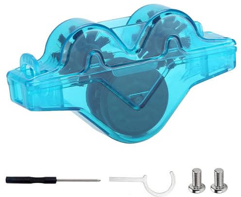 Weciau Bike Chain Cleaner, Bicycle Chain Cleaner Kit with Rotating Brushes, Universal Chain Degreaser Bicycle for Men Women Riders Road Mountain Fitness Commute Travel Riding