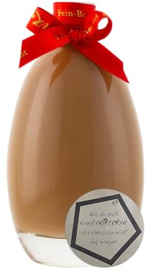 1 Flasche Prinz Fein-Brennerei | Salted Caramel Cream Mini & Geschenkidee | Cream Likör mit Karamell | Hörbranz, Österreich | 17% vol | 0,1 l | Saisonale Spezialität | inkl. LOVEVINO Silver Button Sti