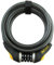 ONGUARD Doberman Resettable Combo Coil Cable Lock (Black, 185 cm x 12 mm)