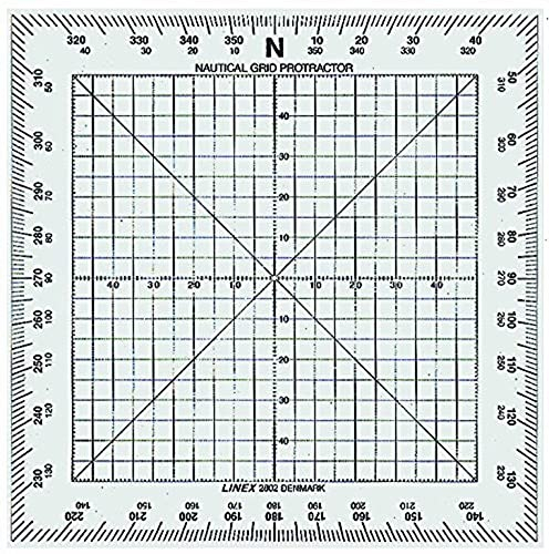 LINEX Nautischer Winkelmesser, 13x13 cm