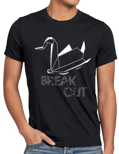 style3 Swan - Break Out Herren T-Shirt, Größe:XL;Farbe:Schwarz