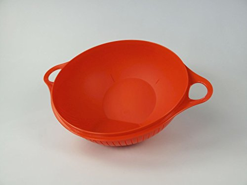 TUPPERWARE Rührschüssel Maximilian 3,75 L rot Sieb für Maximilian 4,5L oder 7,5L