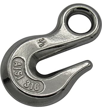 Stainless Steel Eye Grab Hook 8MM (Chain Shortener Rigging Marine)