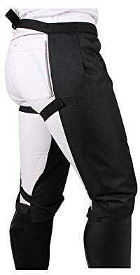 QHP Reithose Regenreithose bis zu den Knien one Size (schwarz)