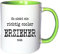 Mister Merchandise Kaffeetasse Becher So Sieht EIN richtig Cooler Erzieher aus. Pädagoge, Farbe: Weiß-Grün
