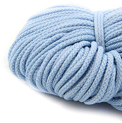 NTS Nähtechnik 100m Kordel, 100% Polyester, Farbauswahl, Breite: 3 mm (hellblau)