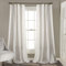 Lush Decor Rosalie - Coppia di tende per finestra filtranti la luce, stile rustico e francese, stile rustico e senza tempo, romantiche finiture in pizzo, 137 x 213 cm, colore: bianco