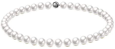 McPearl Original Perlenkette, Perlencollier mit Magnetschließe. Top Qualität aus Deutschland. (60)